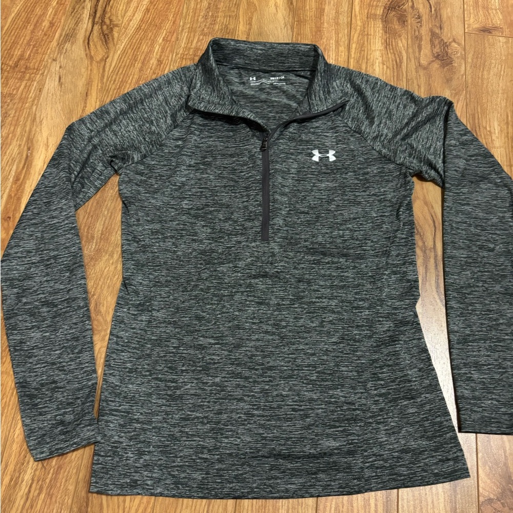 Under Armour Charcoal Heather Half-Zip Pullover